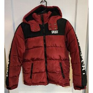 DKNY Sport Boys Winter Puffer Jacket Coat Size 14/16